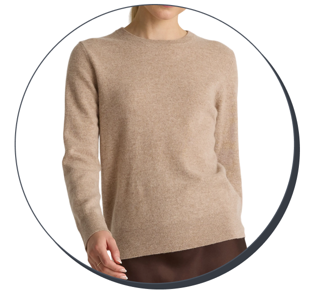 Mongolian Cashmere Crewneck Sweater