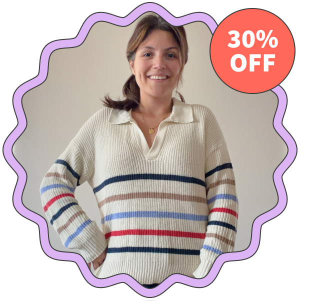 Eddie Bauer Johnny Collar Multi-Stripe Sweater