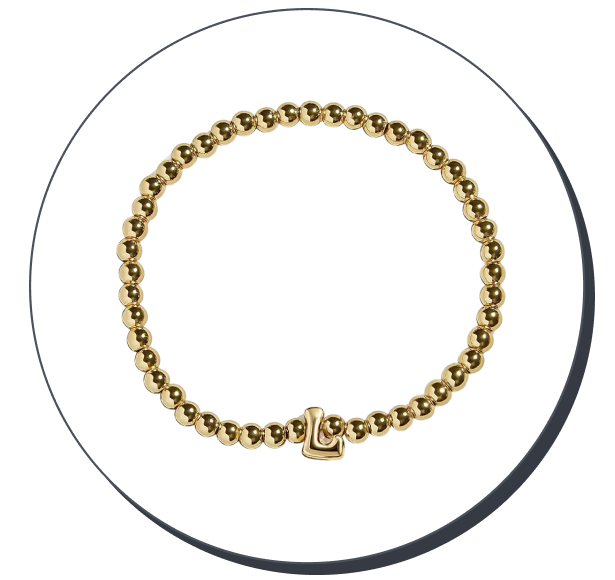 BaubleBar Initial Pisa Stretch Bracelet