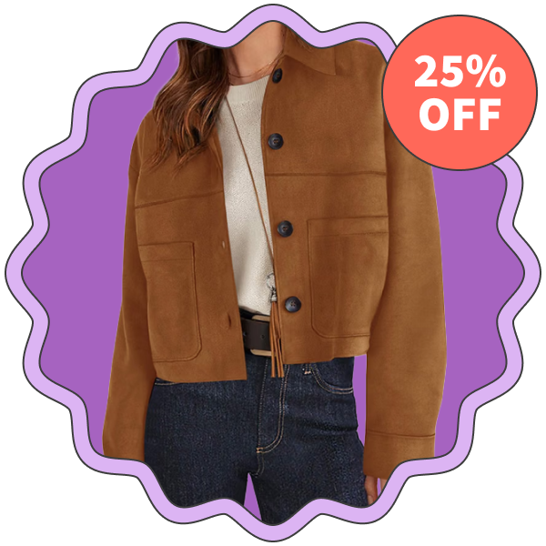 Prettygarden Faux Suede Shacket