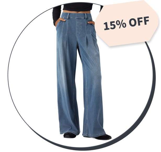 Halara Flex™ Mid Rise Wide Leg Casual Jeans