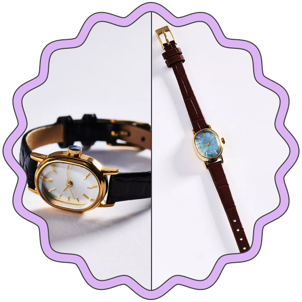 Anthropologie Leather Strap Watch