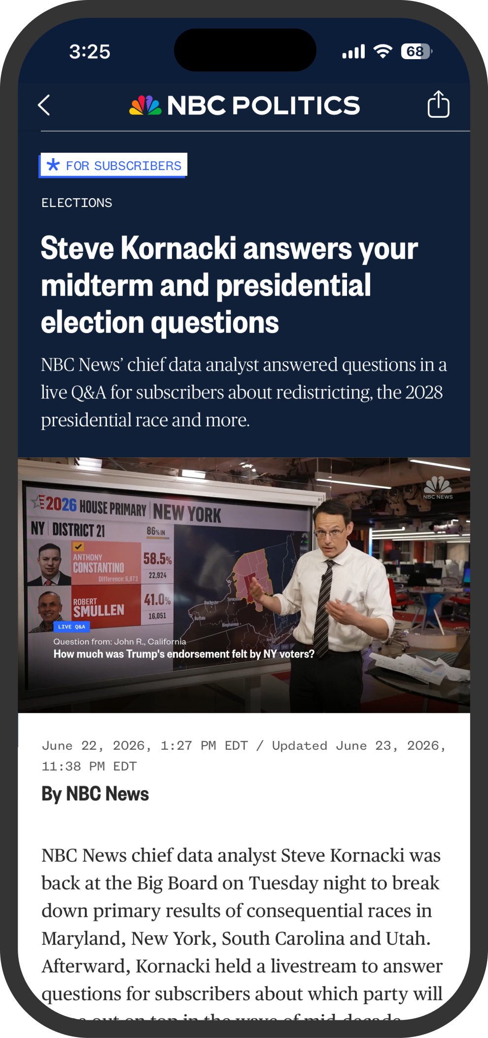 ACCESS LIVE Q&As AND NEWSLETTERS