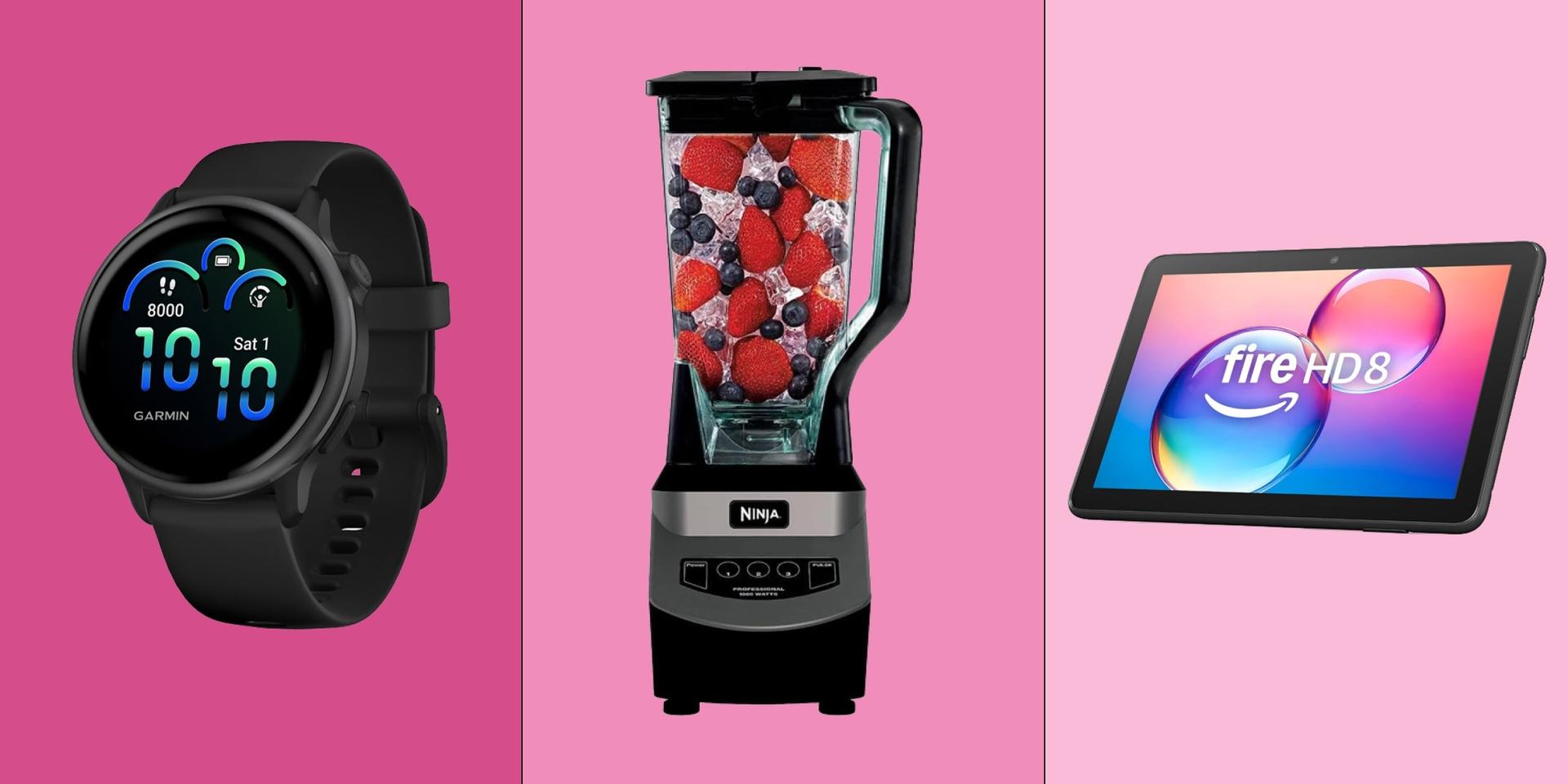Watch, blender, fire pad