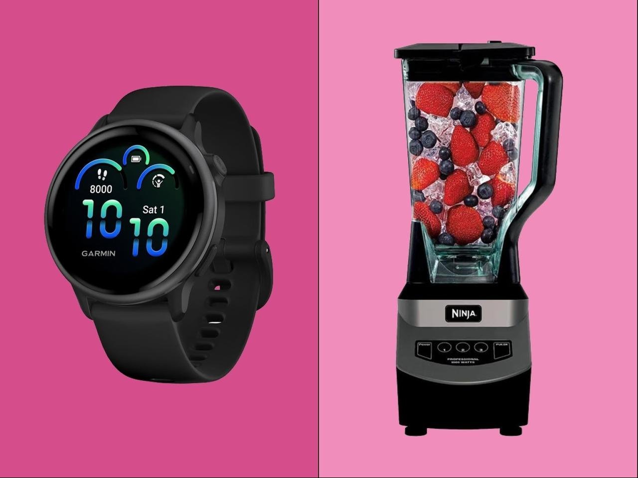 garmin watch and blender