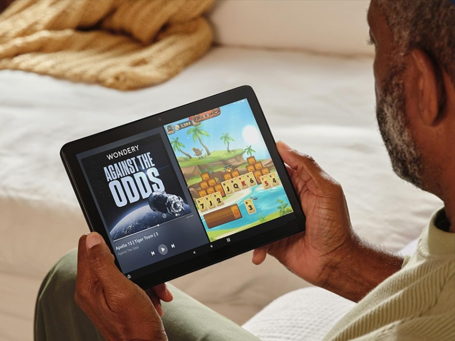 Person using Fire Tablet
