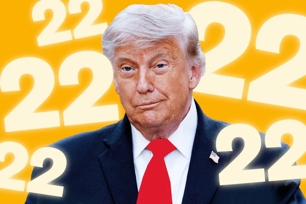 Trump keeps bringing up the number 22