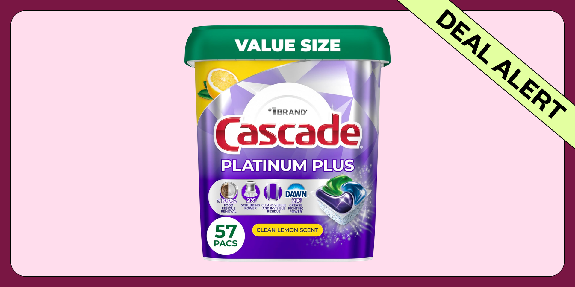 Cascade dishwasher pods deal alert
