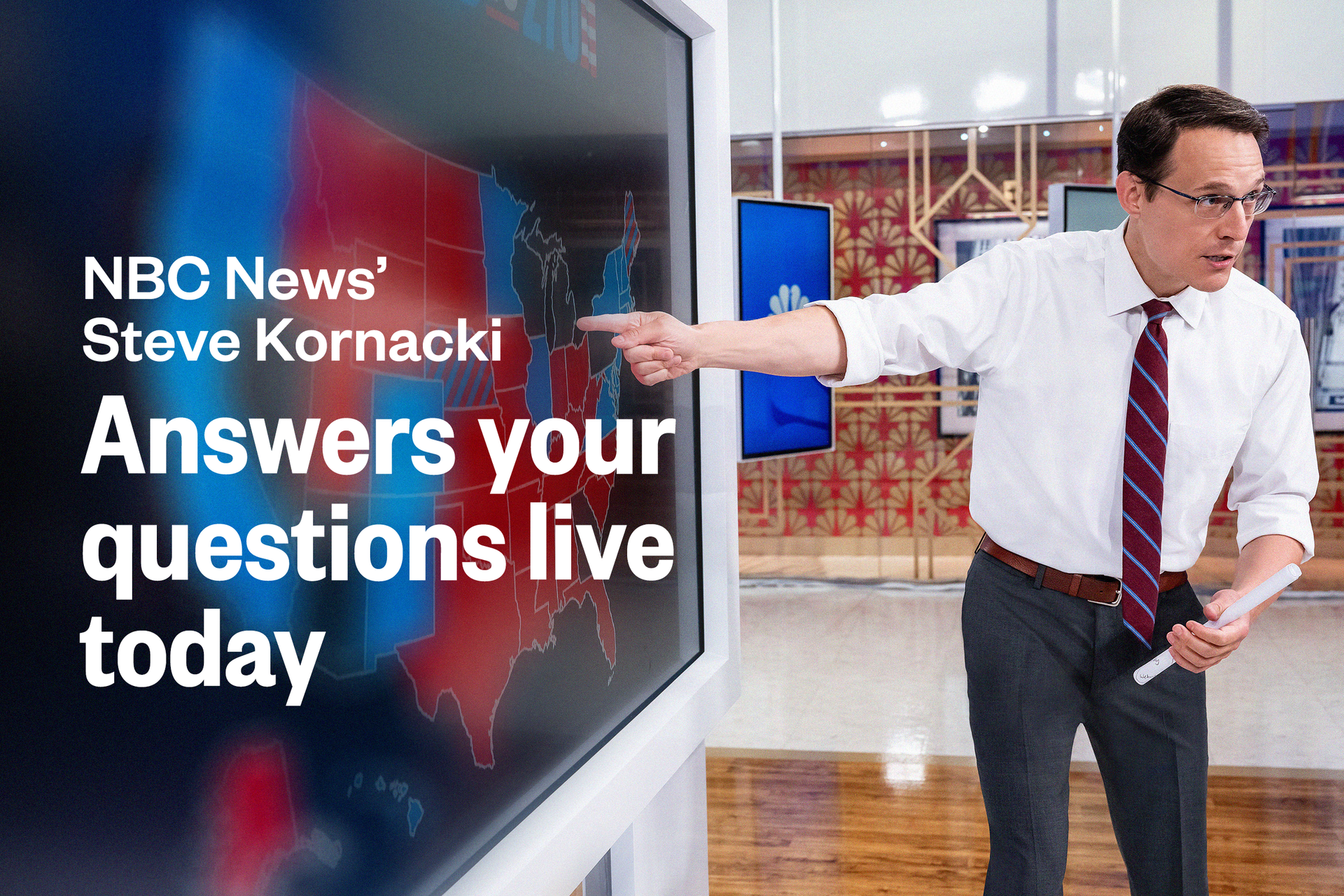 Join Steve Kornacki for a live Q&A today