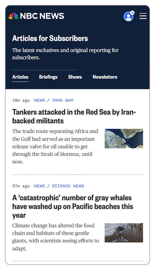 SUBSCRIBER-ONLY STORIES