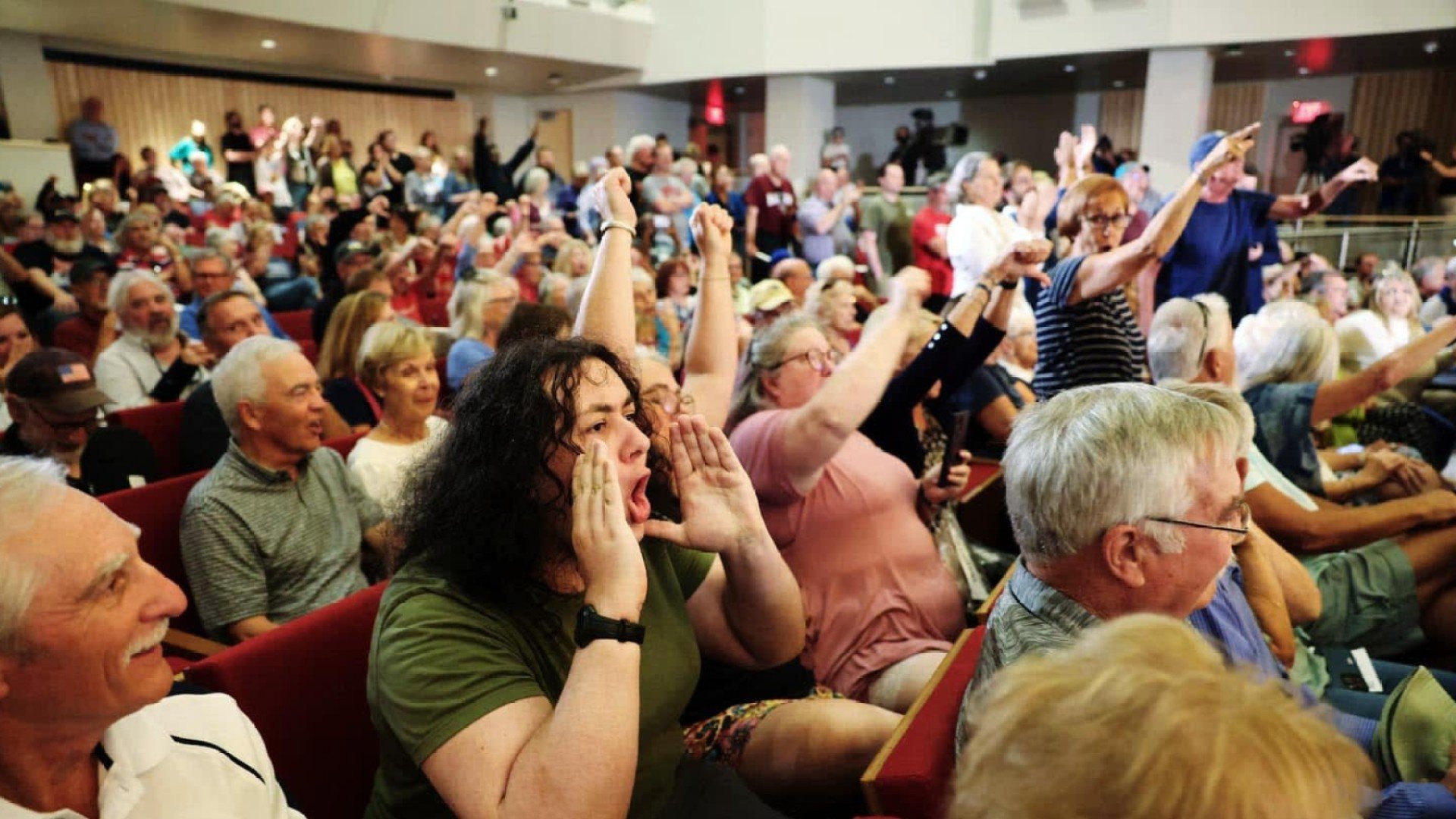 Town hall attendees