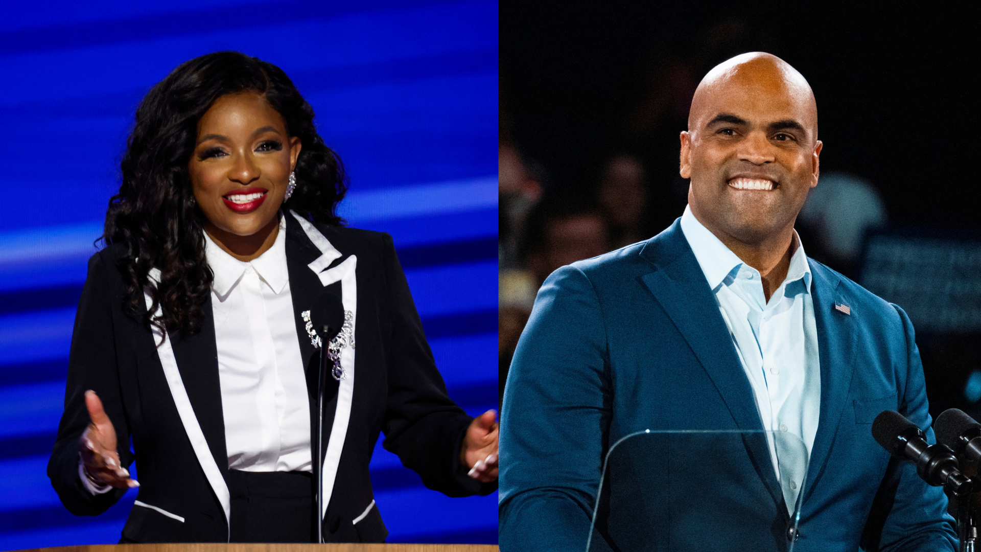 Jasmine Crockett and Colin Allred