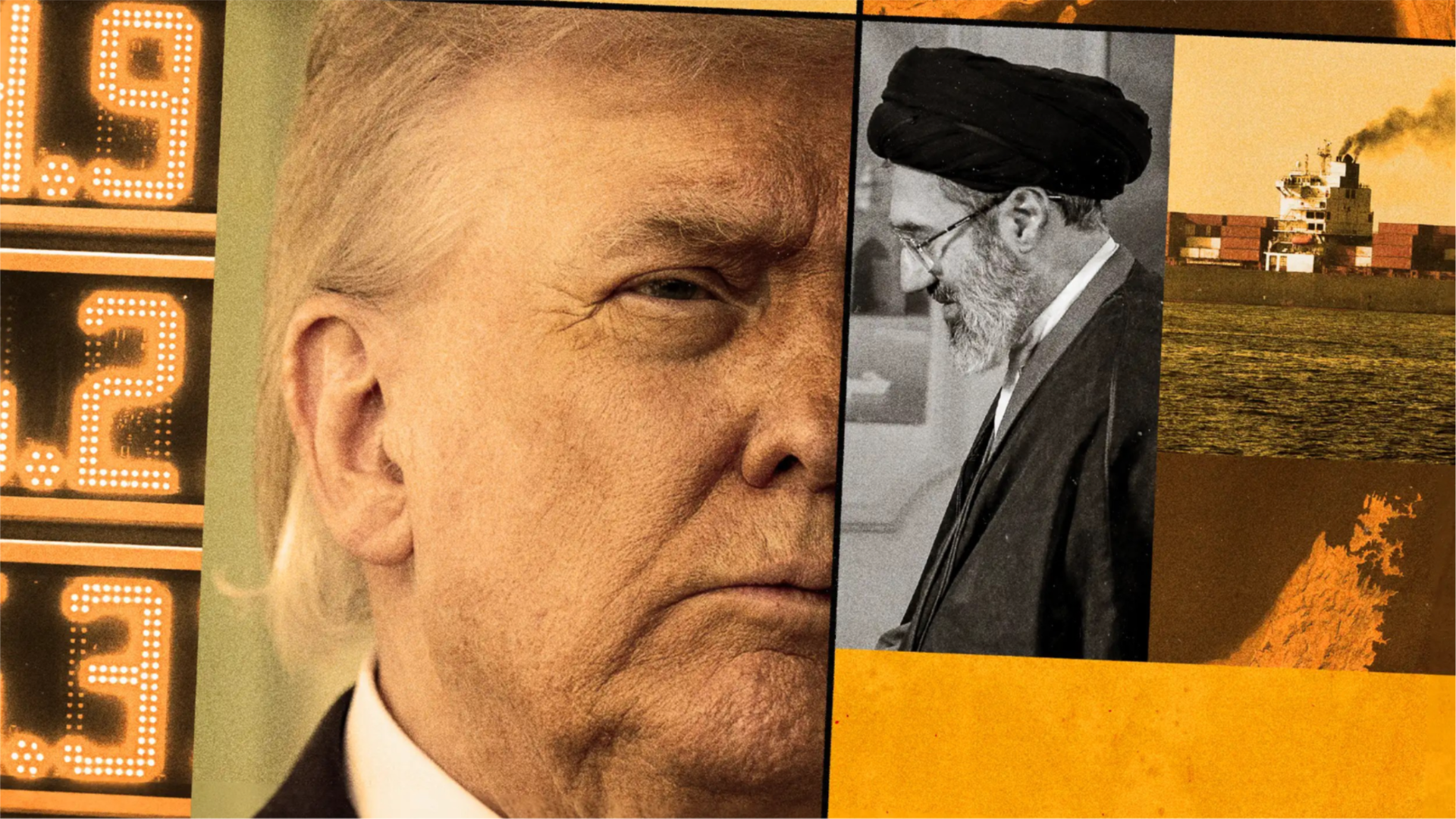 President Donald Trump, Iranian Supreme Leader Mojtaba Khamenei.