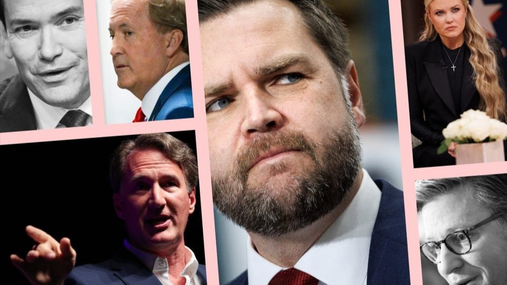 Marco Rubio, Ken Paxton, JD Vance, Erika Kirk, Mike Johnson and Glenn Youngkin.