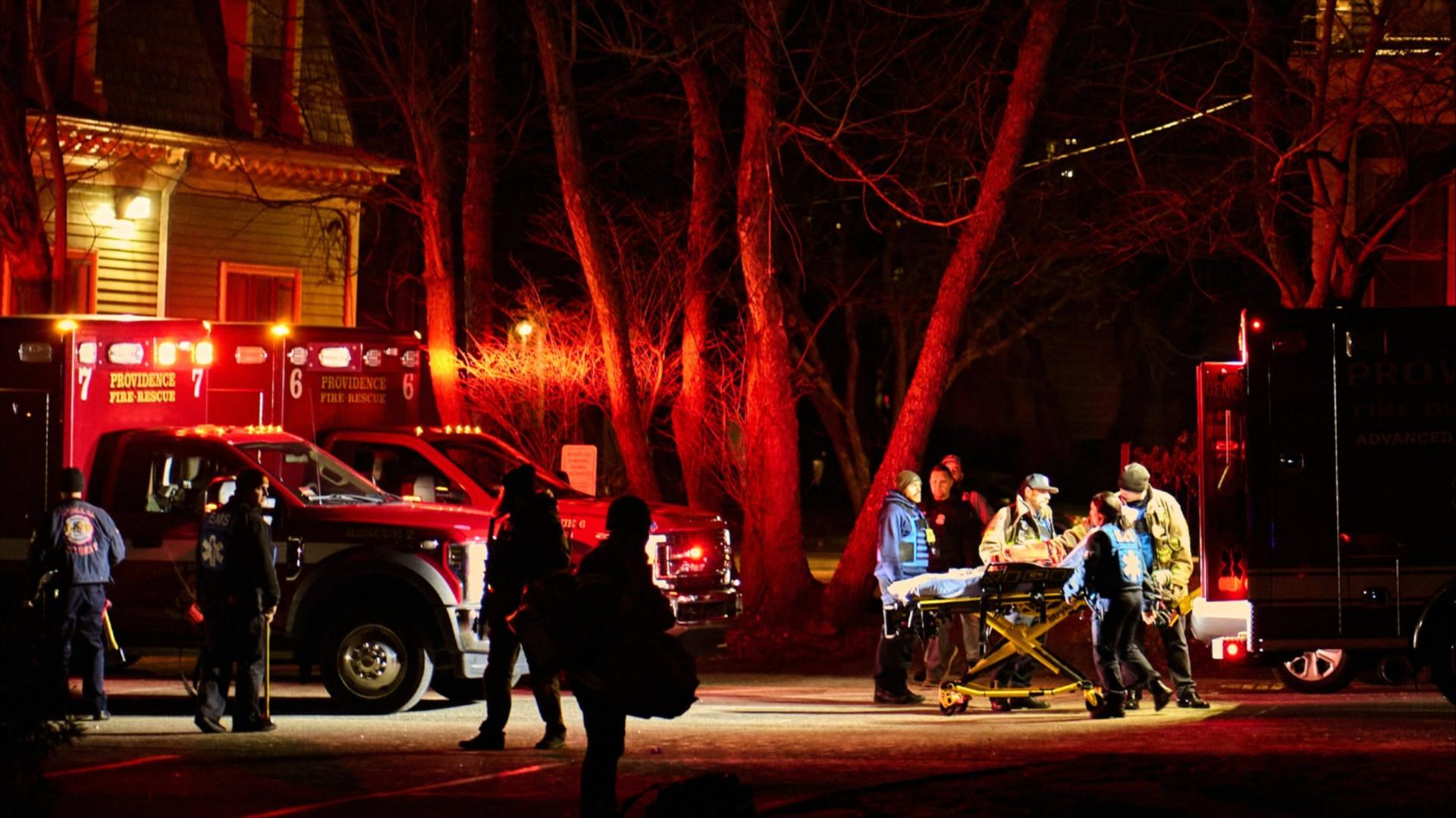 Aftermath of shooting at Brown University