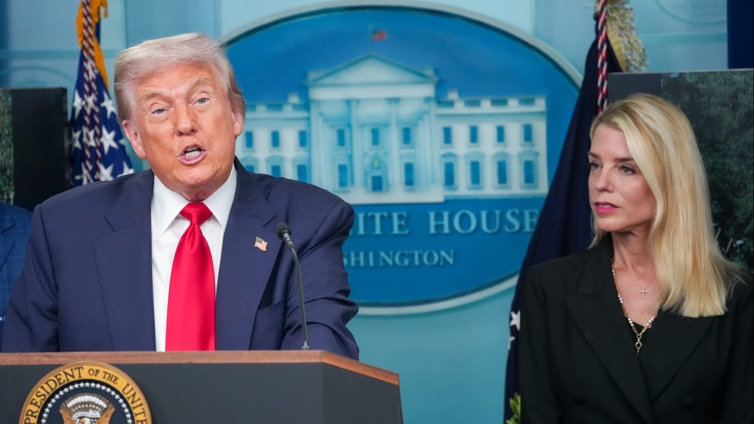 President Trump and Attorney General Pam Bondi