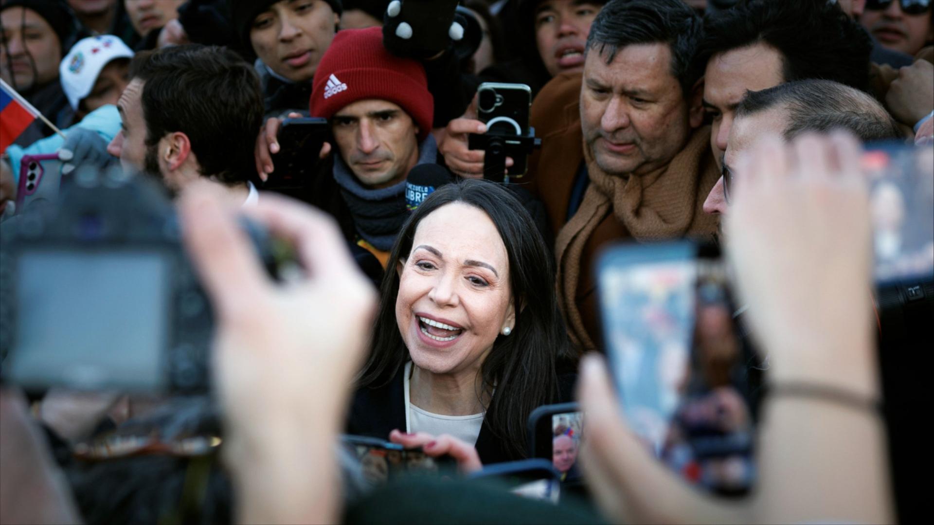 Venezuelan Opposition Leader and Nobel Peace Prize Winner María Corina Machado