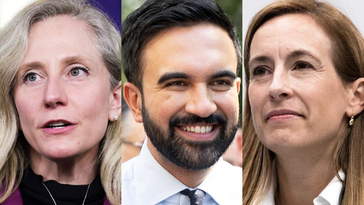 Abigail Spanberger, Zohran Mamdani and Mikie Sherrill