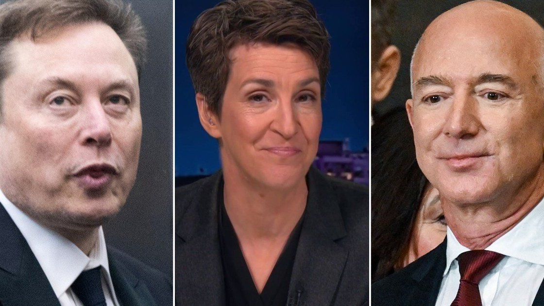 Elon Musk, Rachel Maddow, Jeff Bezos