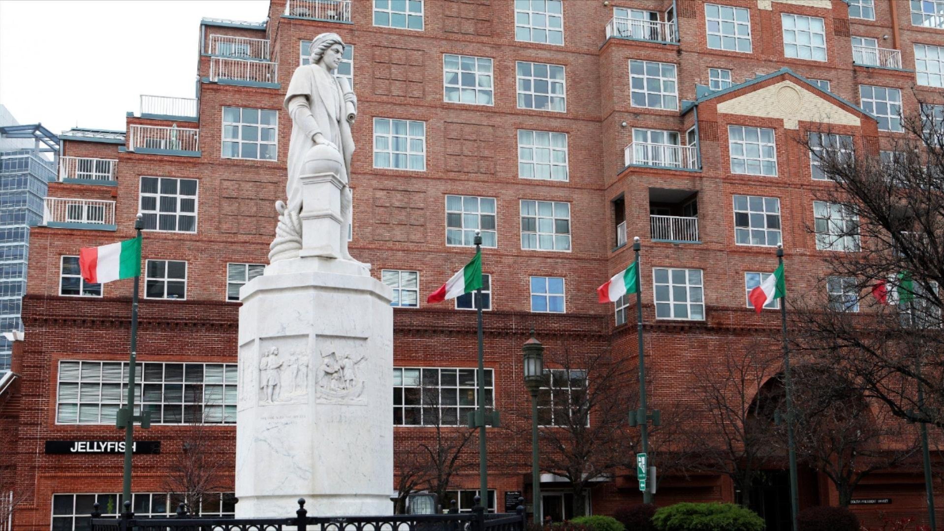 Christopher Columbus statue in Baltimore