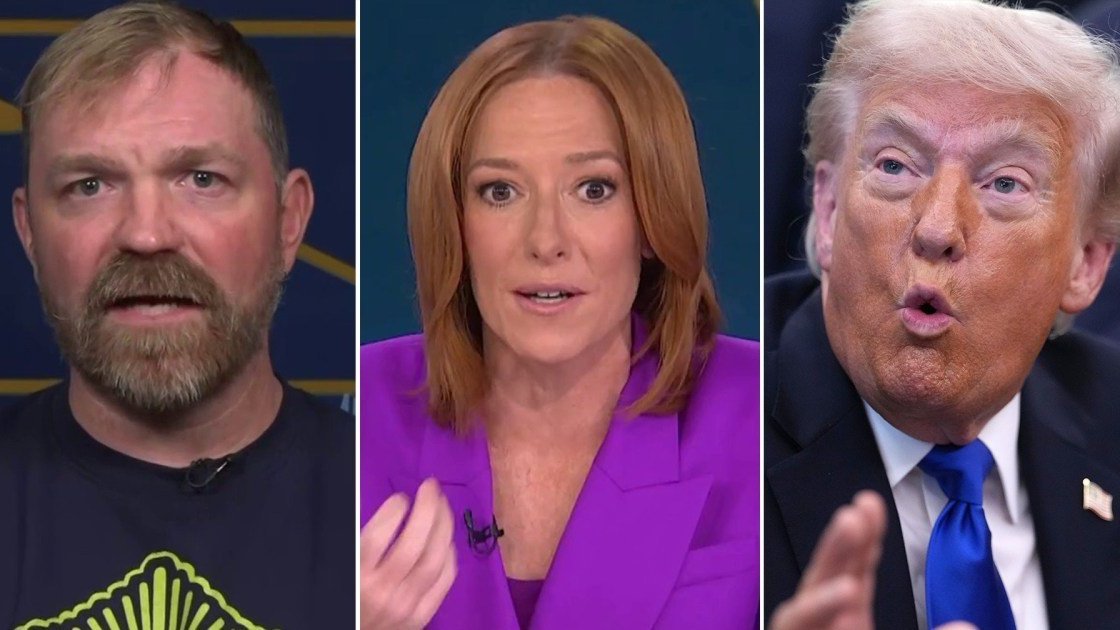 Graham Platner, Jen Psaki and Donald Trump
