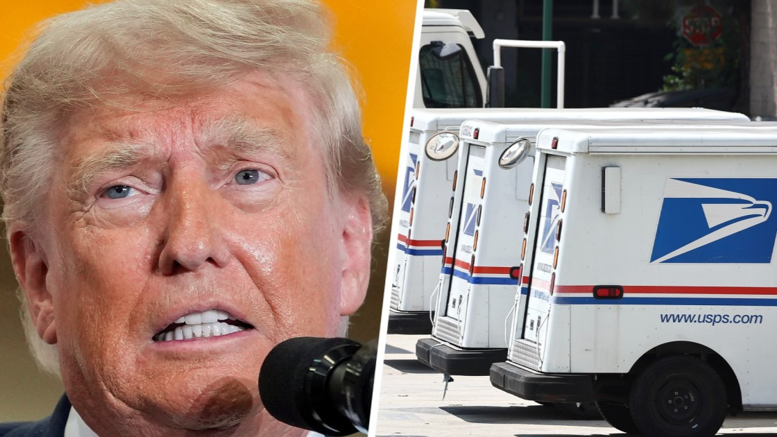 Donald Trump, USPS trucks