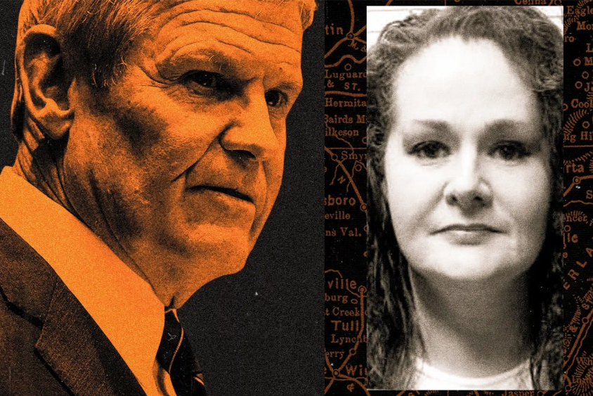From left: Tennessee Gov. Bill Lee and Christa Pike