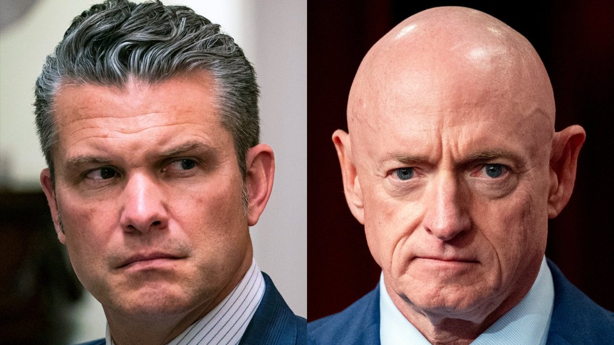 Secretary Pete Hegseth, Sen. Mark Kelly