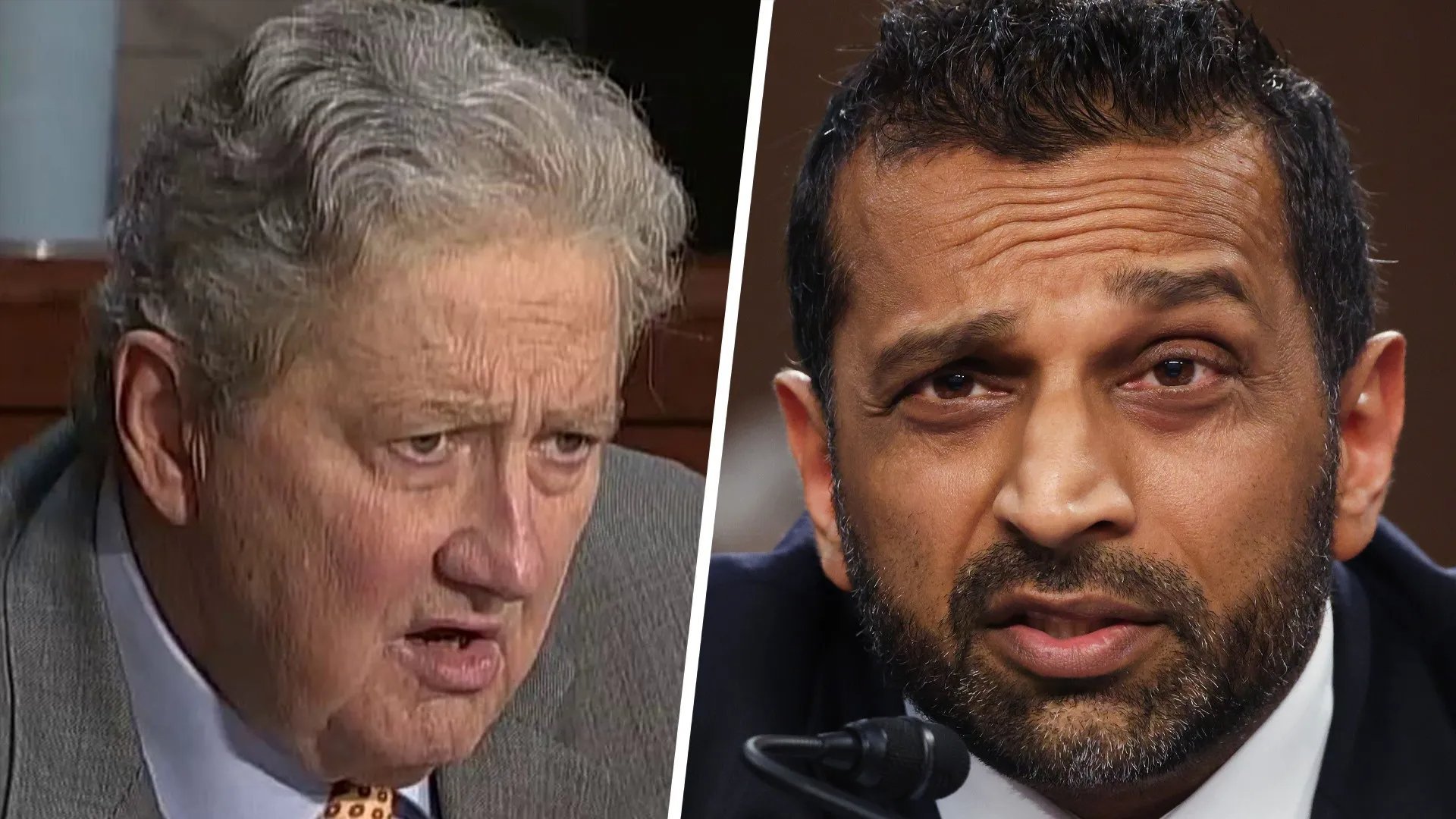  Sen. Kennedy and Kash Patel 