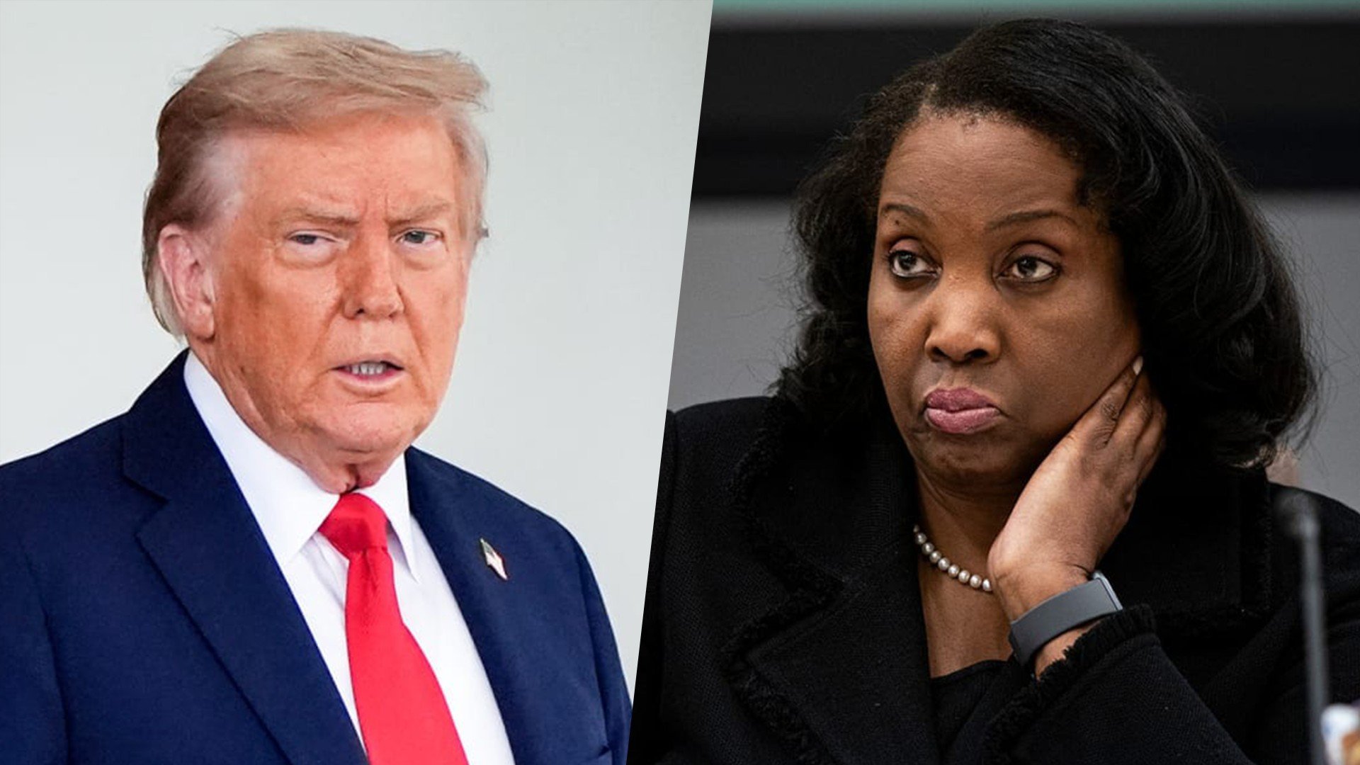 Donald Trump and Lisa Cook