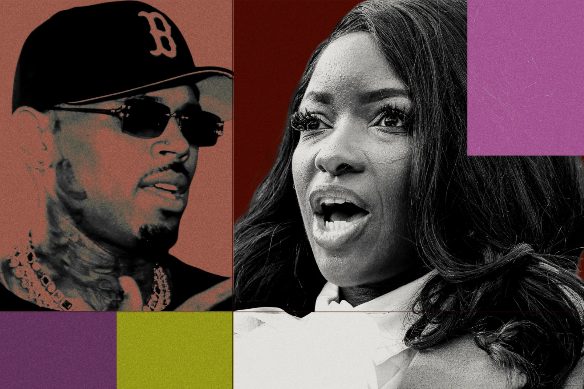 Chris Brown and Jasmine Crockett 