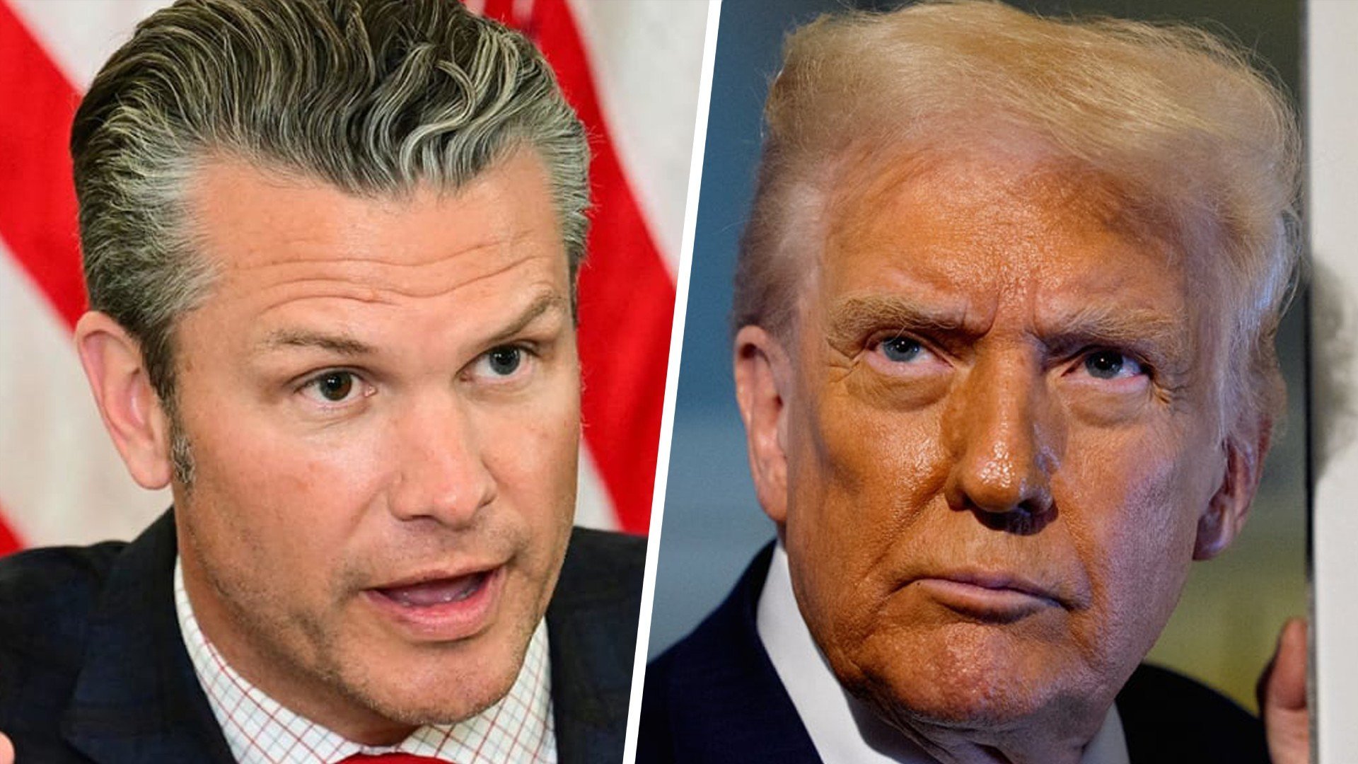  Pete Hegseth and Donald Trump 