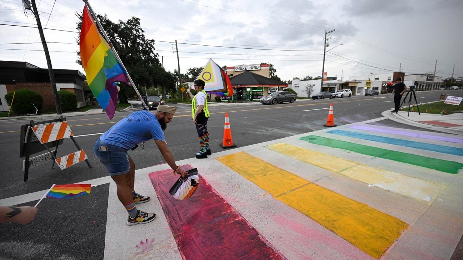 Rainbow crosswalk 