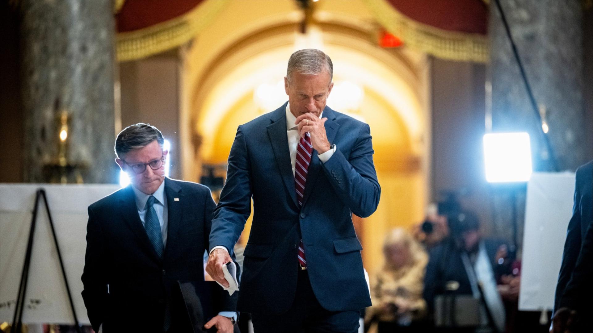 House Speaker Mike Johnson and Sen. John Thune