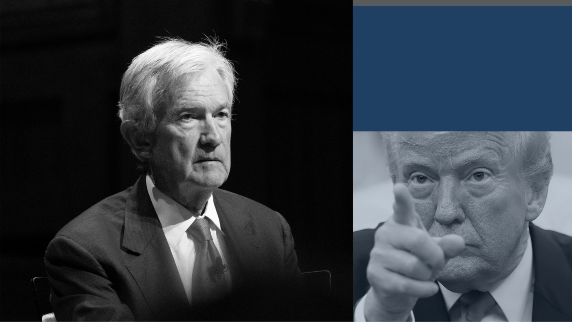 Jerome Powell and President Donald Trump