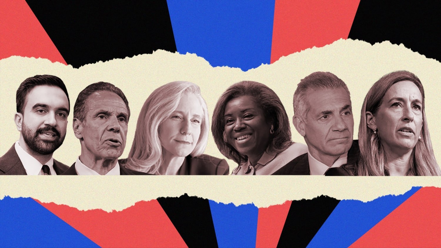 Zohran Mamdani, Andrew Cuomo, Abigail Spanberger,  Jack Ciattarelli, Mikie Sherrill Winsome Earle-Sears