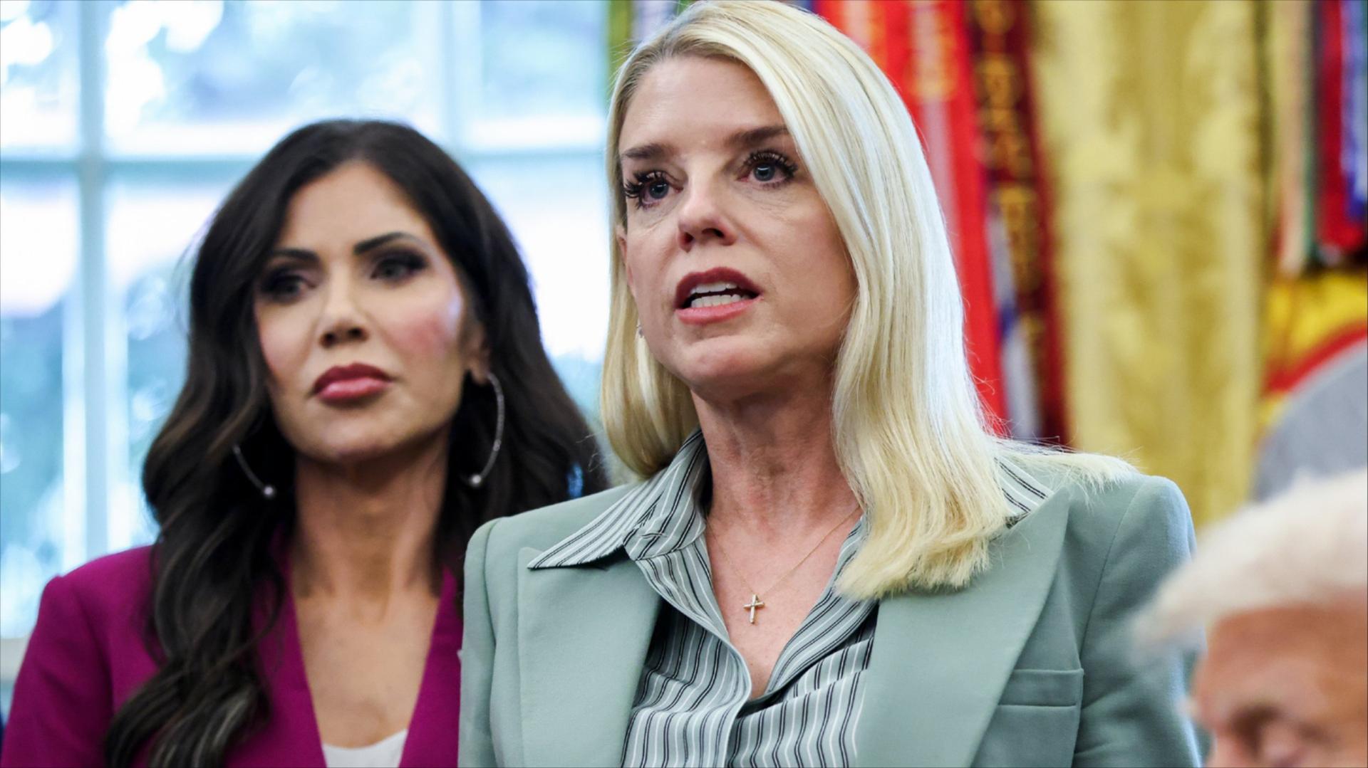 Kristi Noem and Pam Bondi