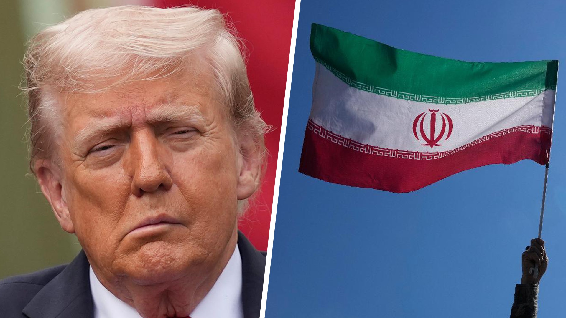 Donald Trump, Iran flag