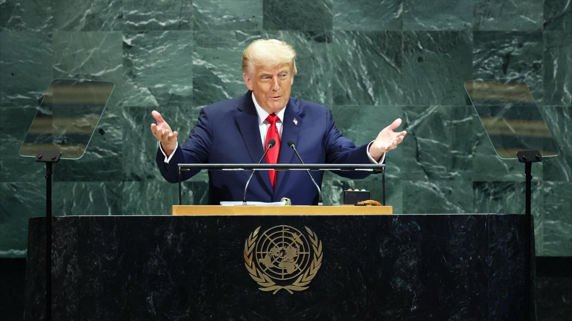 Donald Trump during the United Nations General Assembly