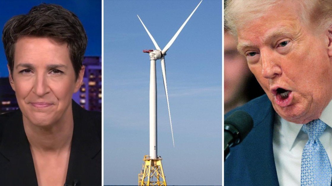 Rachel Maddow, a windmill and Donald Trump