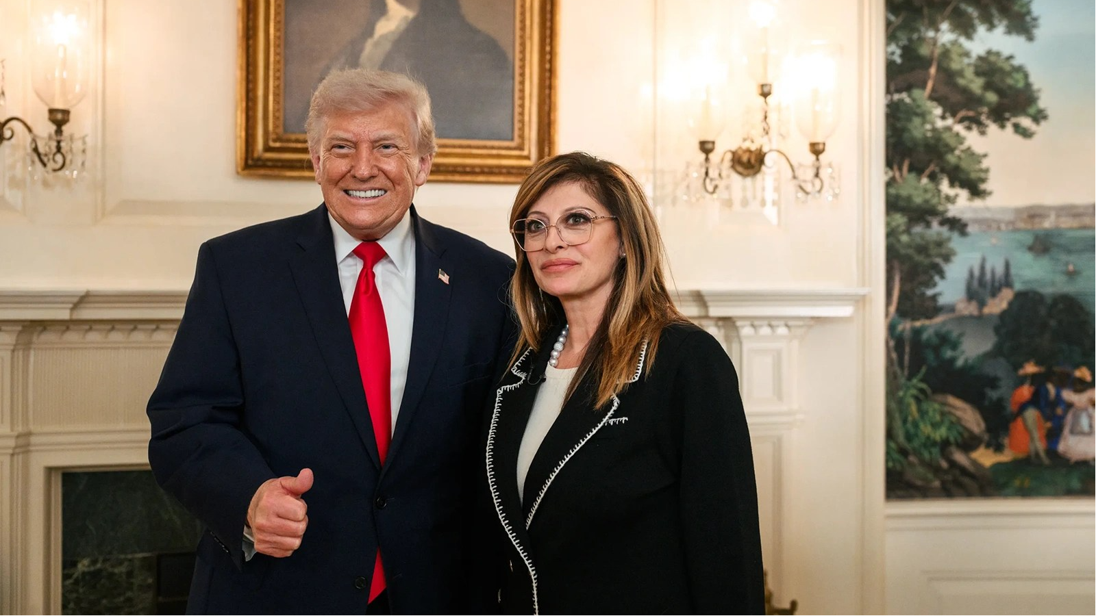 Donald Trump and Maria Bartiromo