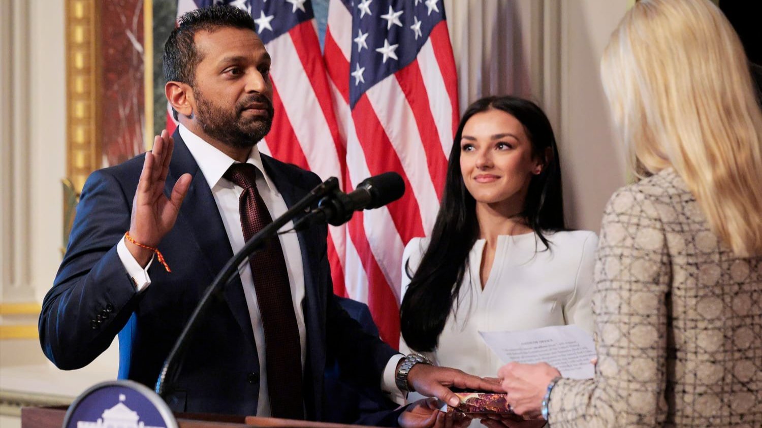 Kash Patel with girlfriend Alexis Wilkins