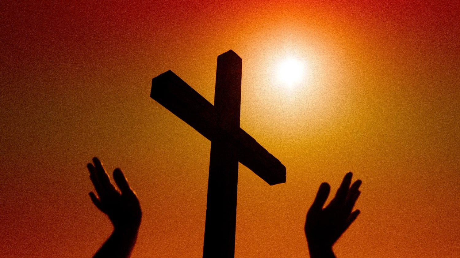 Silhouette of a cross