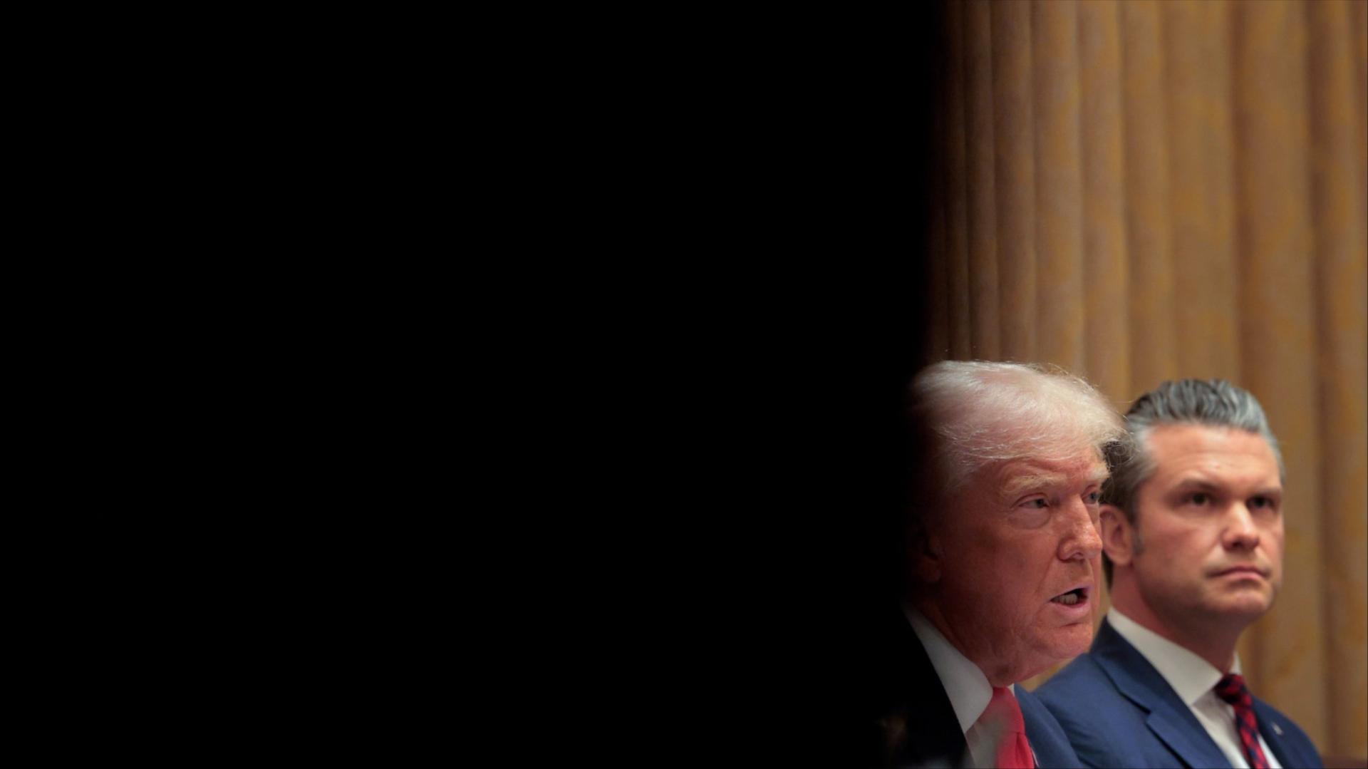 Donald Trump and Pete Hegseth