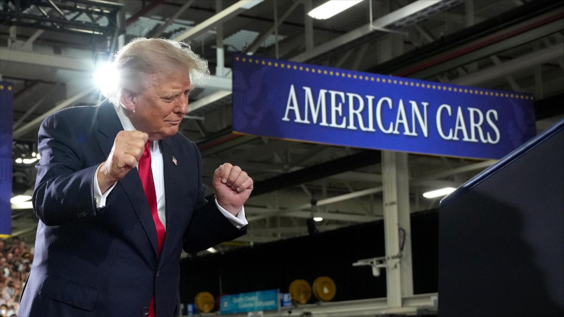 Donald Trump at Michigan rally