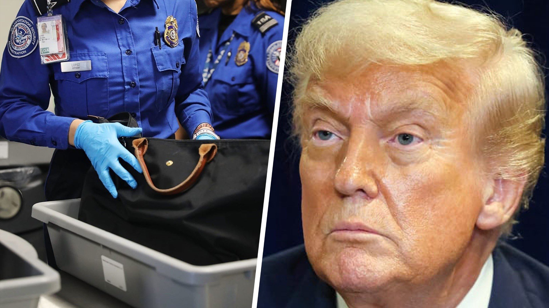 TSA agents and Donald Trump 