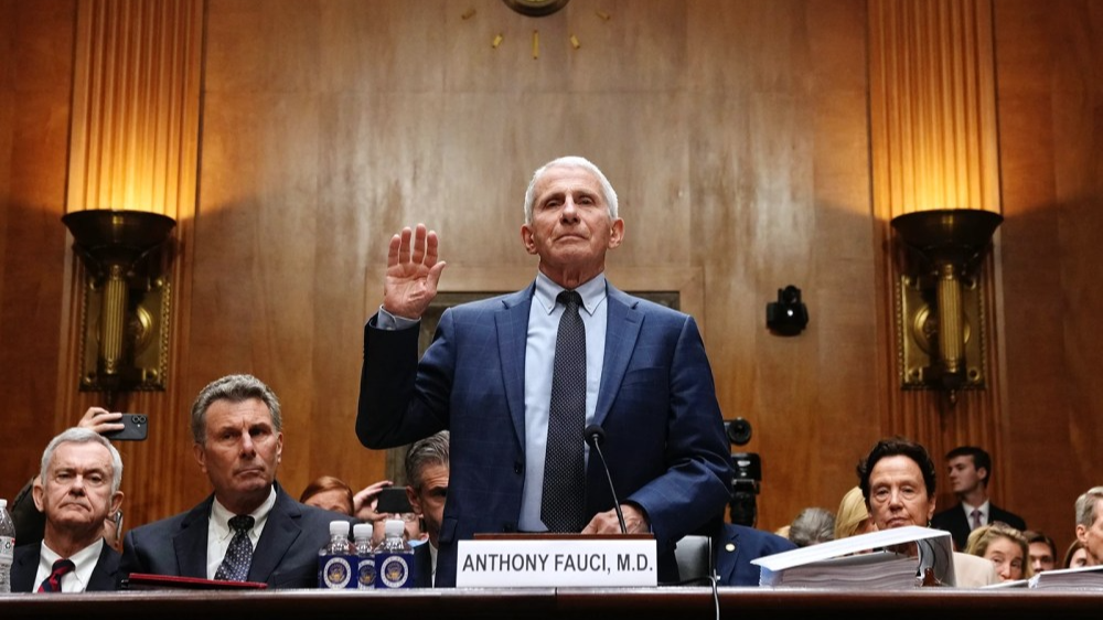 Dr. Anthony Fauci is sworn in before the Senate Homeland Security and Governmental Affairs Committee at the Capitol on July 29, 2026.