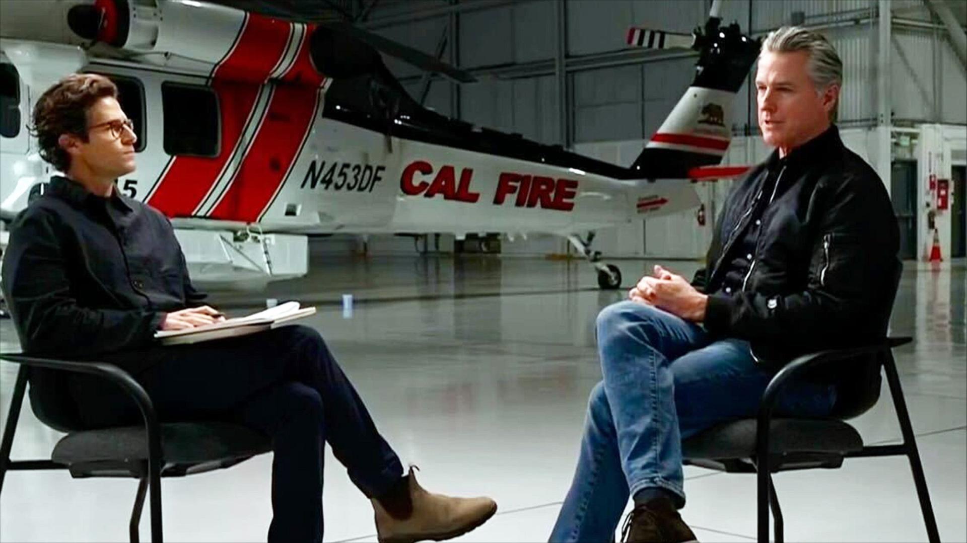 Jacob Soboroff and Gavin Newsom