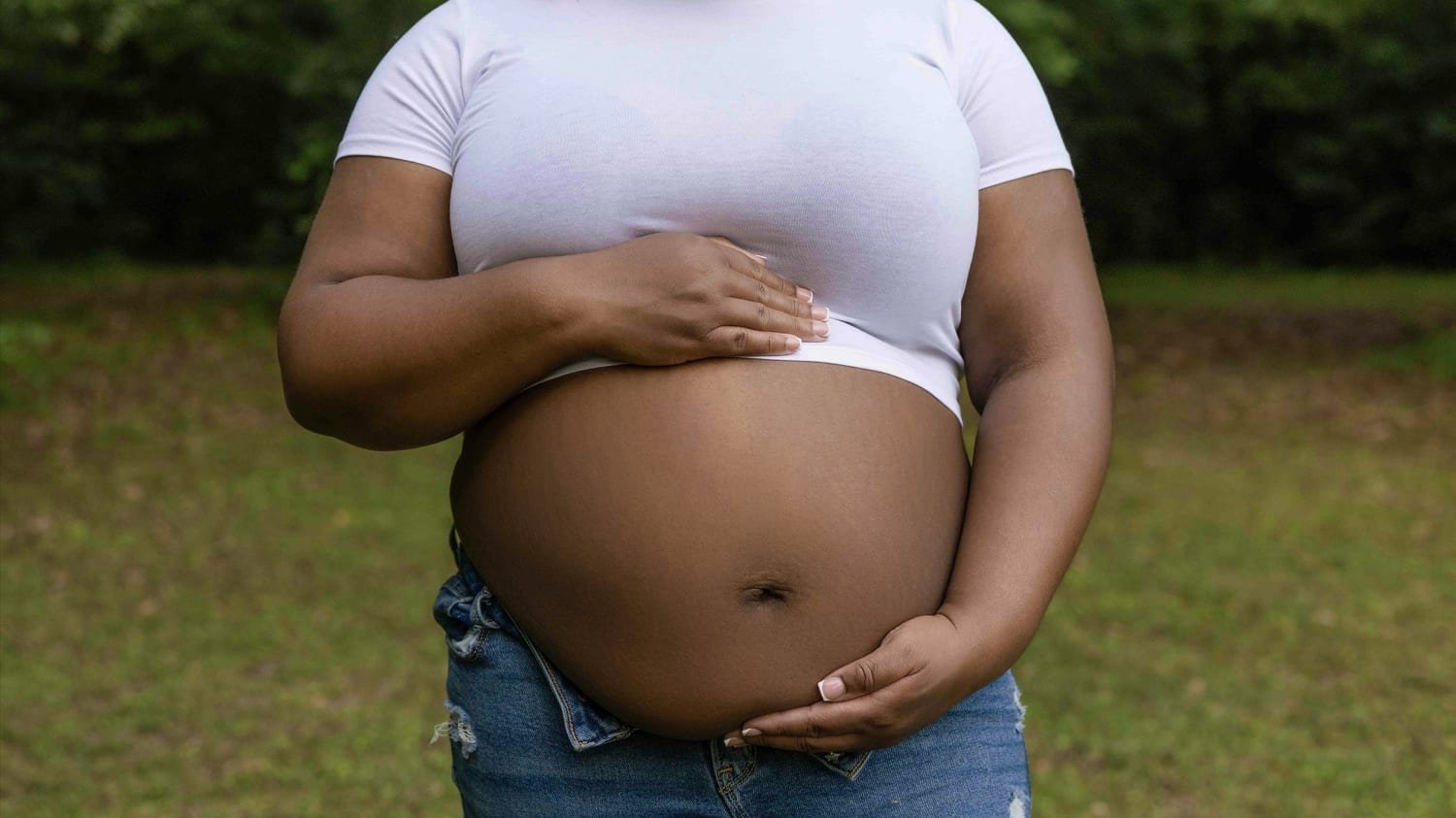 A pregnant person