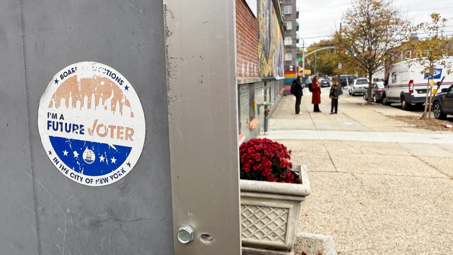 New York City election sticker